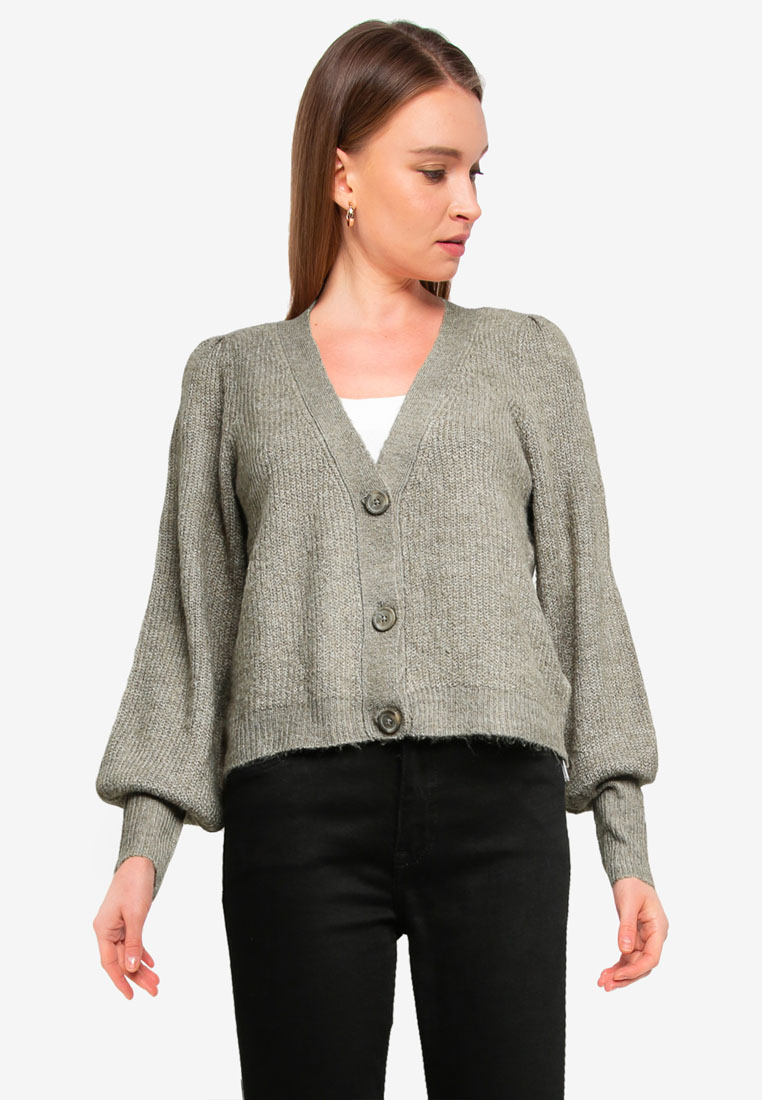 Y/Project BUTTON PANEL MOHAIR CARDIGAN-