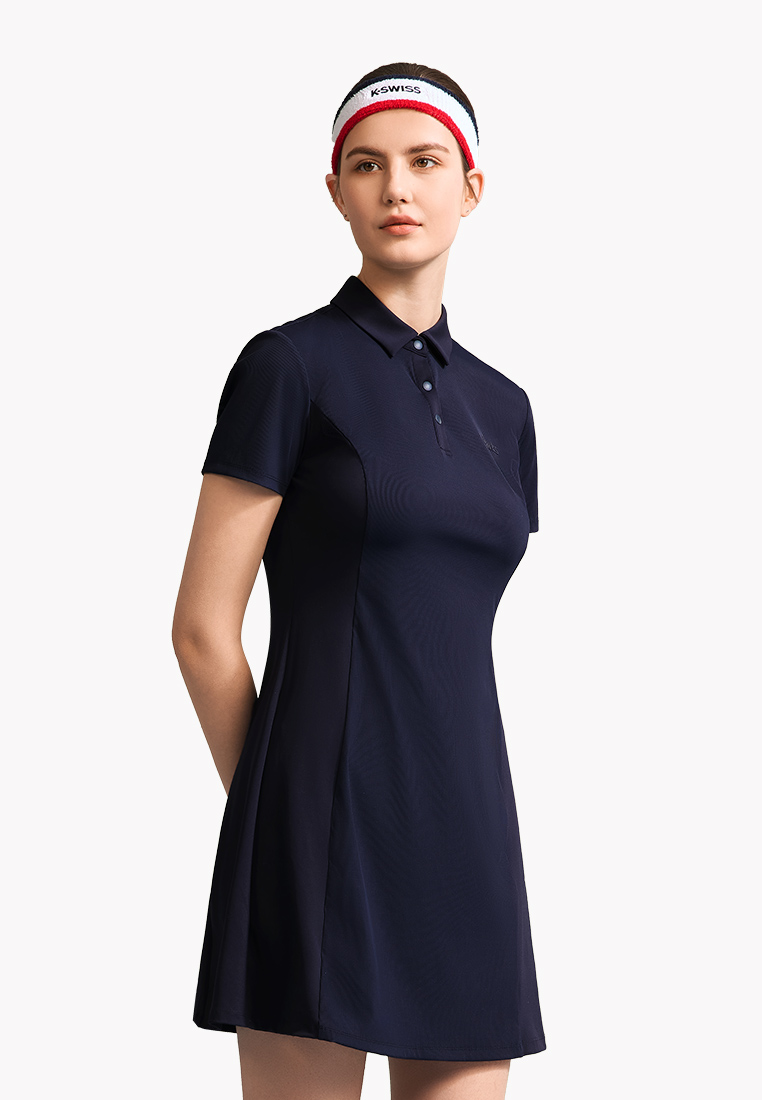 K-Swiss WOMEN'S K-SWISS LOGO JACQUARD POLO DRESS