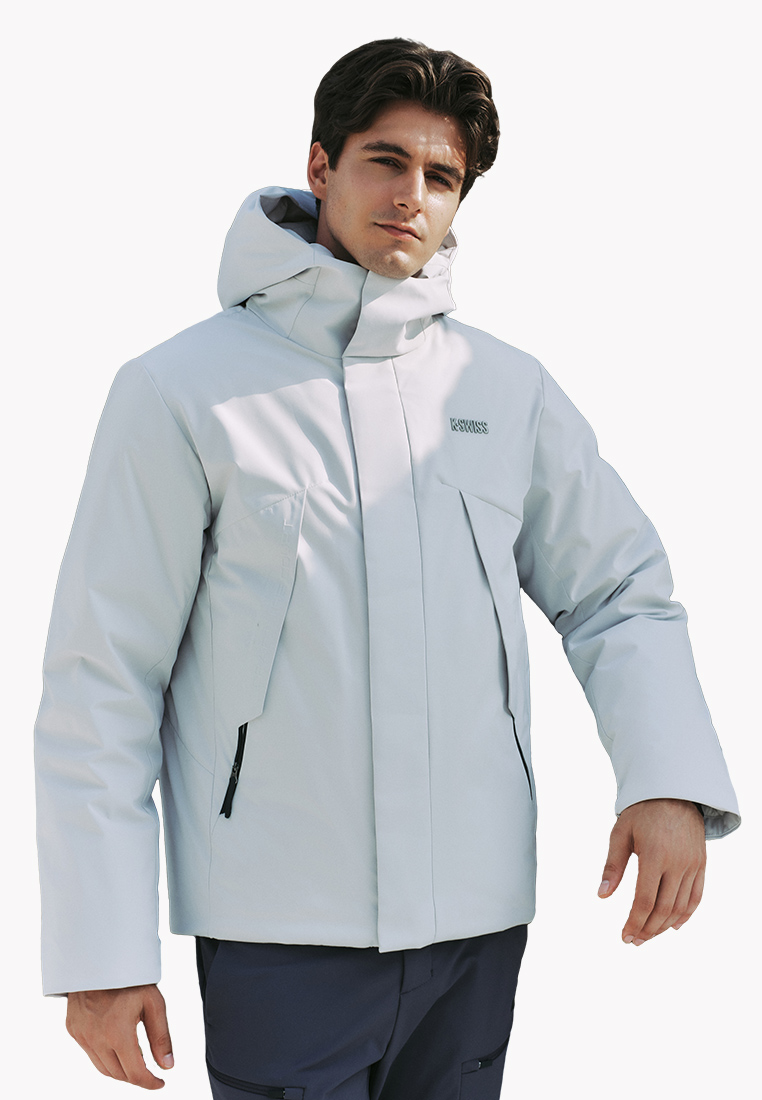 K-Swiss MEN'S WATER REPELLENT WINDPROOF GOOSE DOWN JACKET