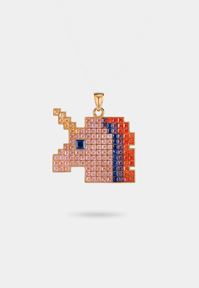 Kaimirra Pixel Unicorn Pendant 008