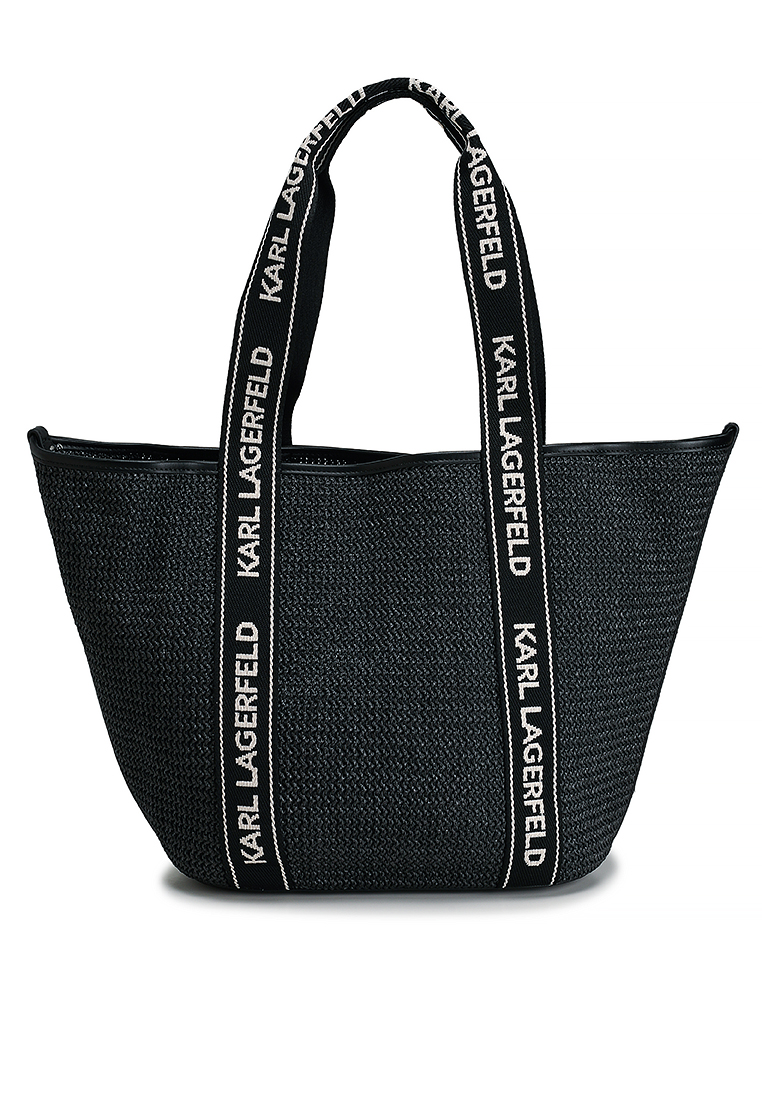 Karl Lagerfeld K/Essential Raffia Tote Bag