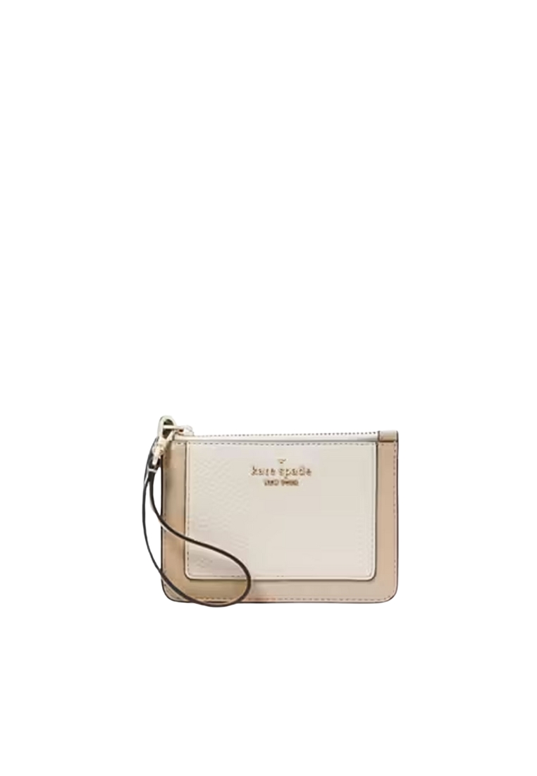 Kate Spade Kate Spade Lena Colorblock Small Card Holder In Light Sand KH790