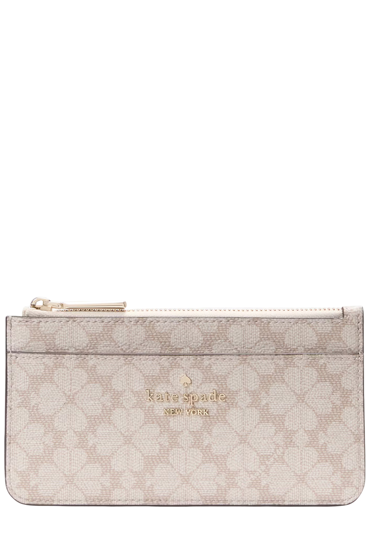 Kate Spade Spade Flower Large Slim Card Holder - Dark Beige Multi KK895