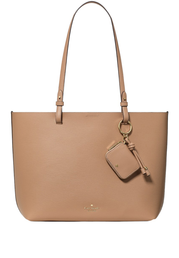 Kate Spade Tessa Tote Bag With Charm - Light Fawn