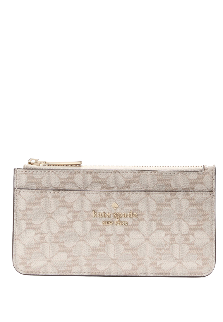 Kate Spade Spade Flower Large Slim Card Holder - Dark Beige