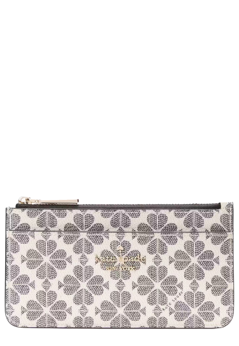 Kate Spade Spade Flower Large Slim Card Holder in Black Multi KK895
