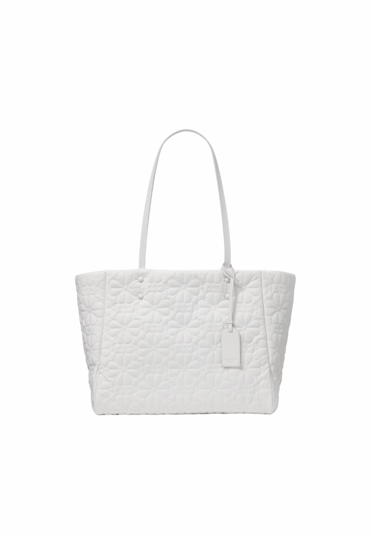Kate Spade Kate Spade Tilly Tote Bag Quilted Medium In White Dove KL194