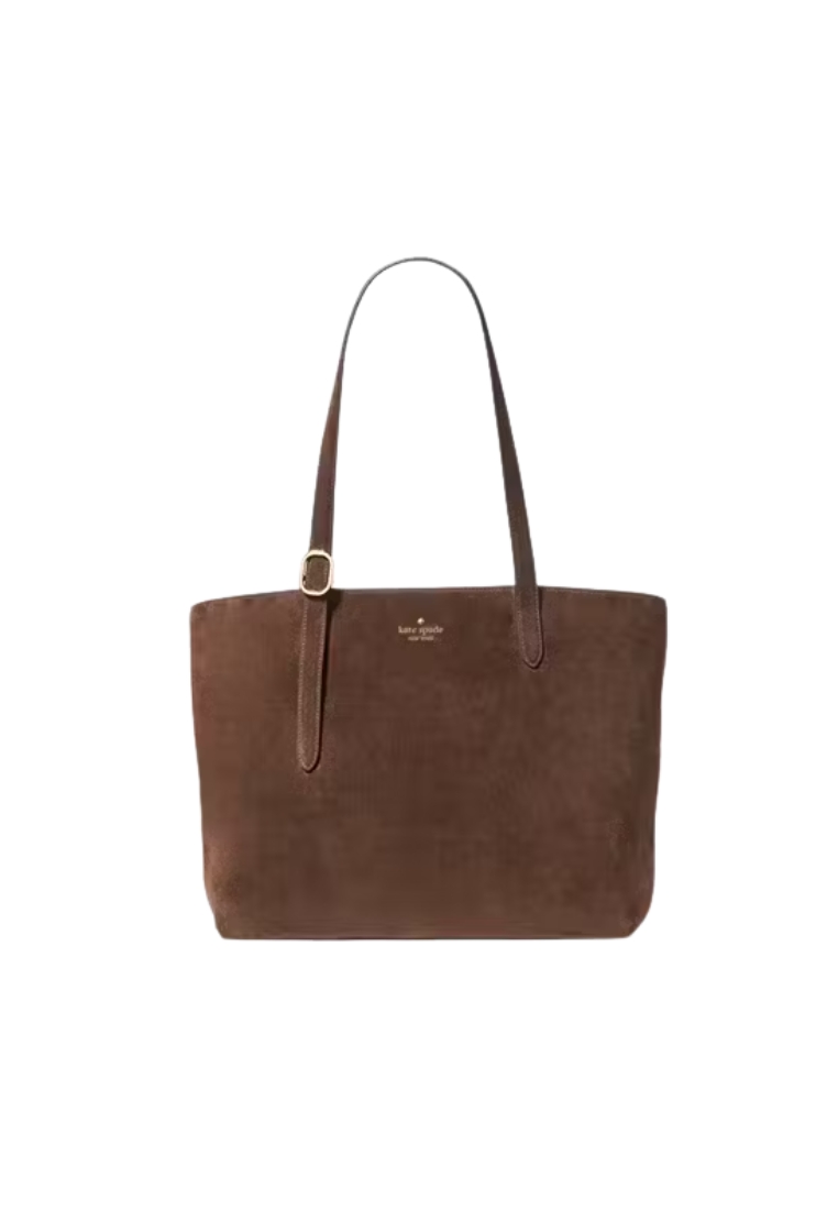 Kate Spade Kate Spade 454 Suede Large Tote Bag In Hot Fudge KM714