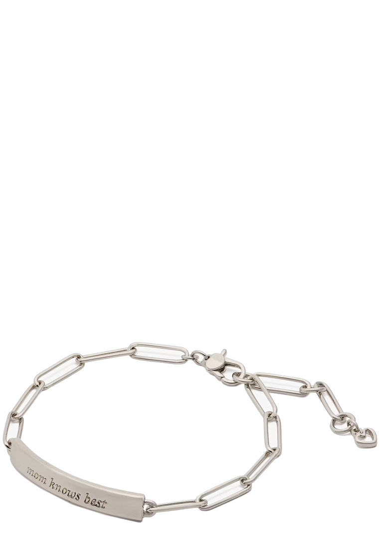 Kate Spade Mom Knows Best Id Bracelet - Silver KL490