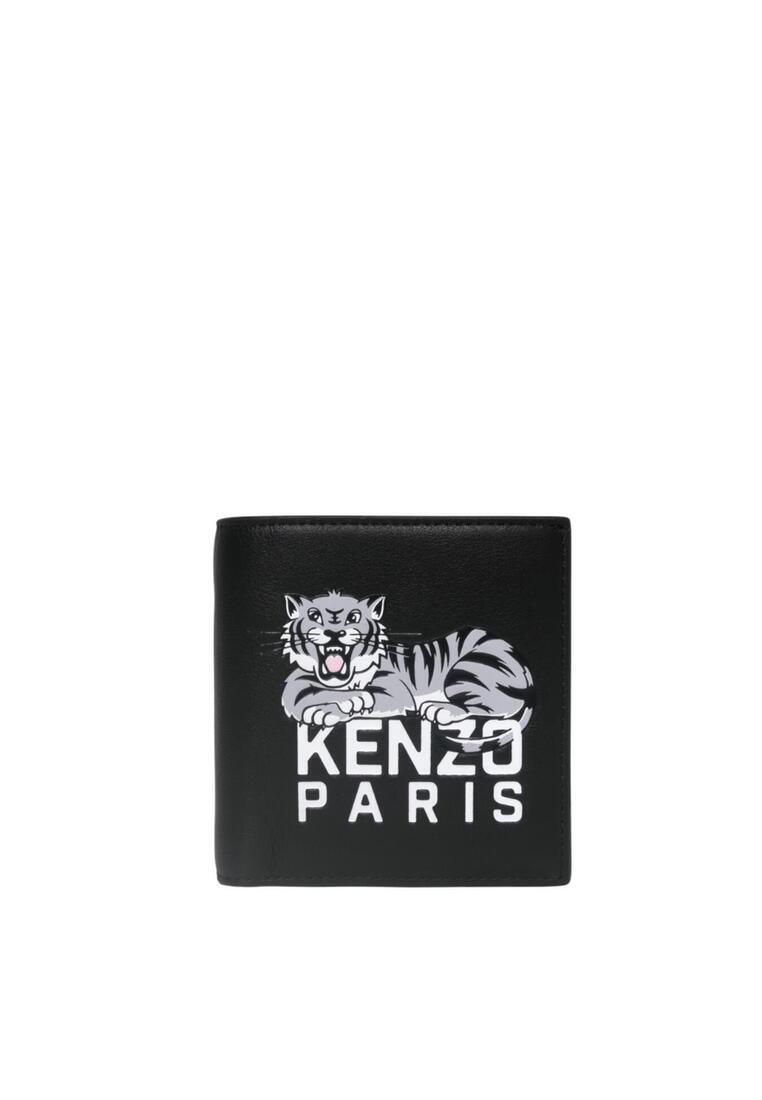 KENZO Kenzo Varsity Leather Mini Fold Wallet