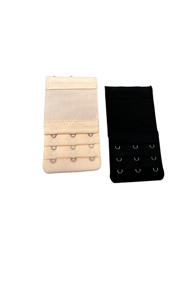 Kiss & Tell 2 Pack Bra Extender With Elastic (3 Row 3 Hookeye)