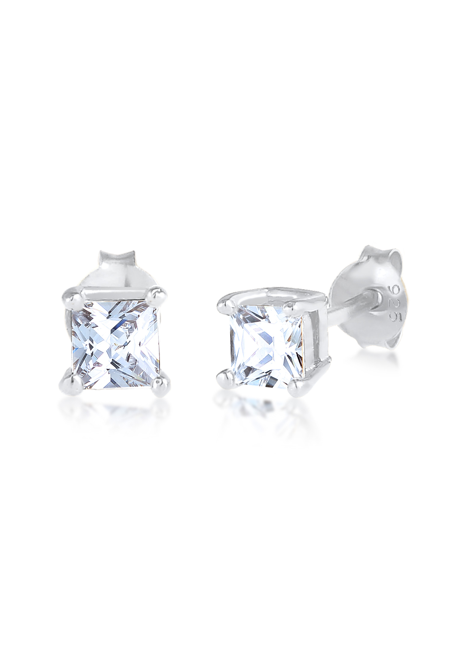Kuzzoi Men's Cubic Zirconia Square Studs