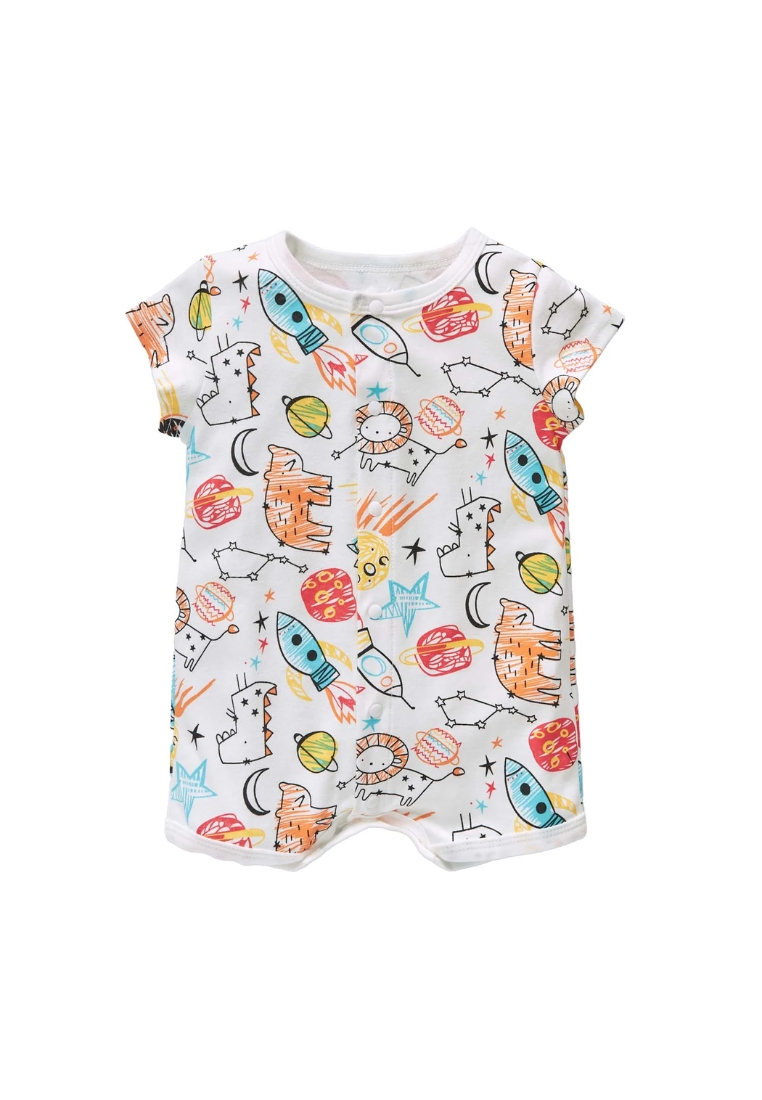 Little Kooma Baby Boy Space Rocket Lion Romper
