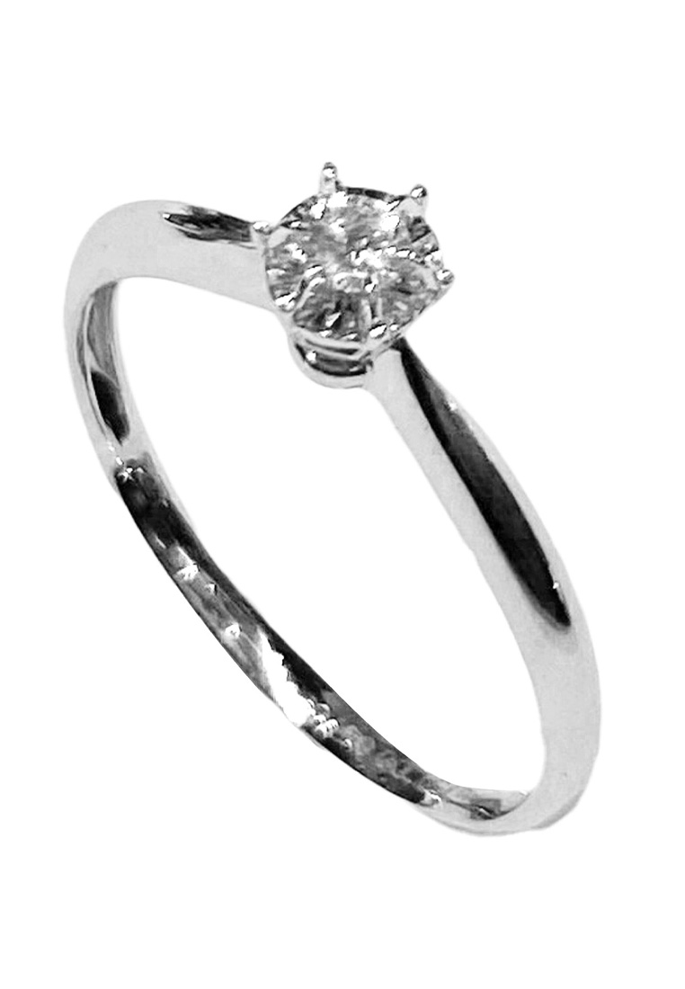 LITZ LITZ 18K White Gold Diamond Ring DR135