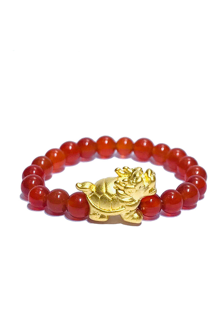 LITZ [SPECIAL] LITZ 999 (24K) Gold Dragon Turtle Ring 龙龟戒指 EPC0252S-R-R (0.12g+/-)