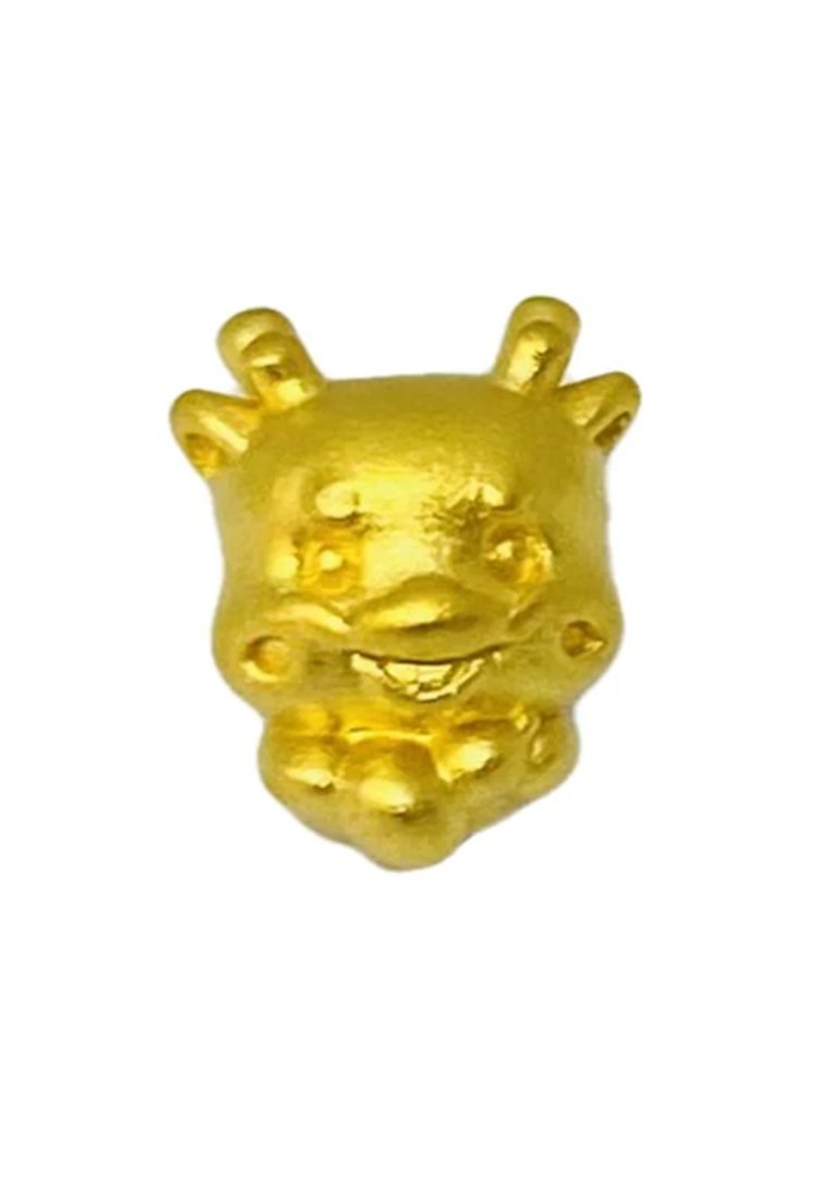 LITZ [SPECIAL] LITZ 999 (24K) Gold Dragon Charm EPC1195 (0.13g)