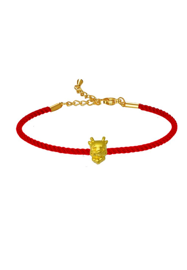 LITZ [SPECIAL] LITZ 999 (24K) Gold Dragon With Bracelet EPC1195-B-R (0.13g+/-)