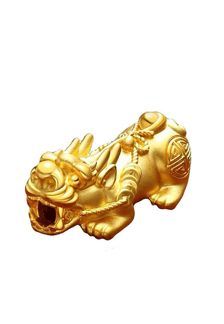 LITZ [SPECIAL] LITZ 999 (24K) Gold PiXiu With Bracelet 红蓝貔貅手绳 EPC0639-065-B-RB (0.53g+/-)