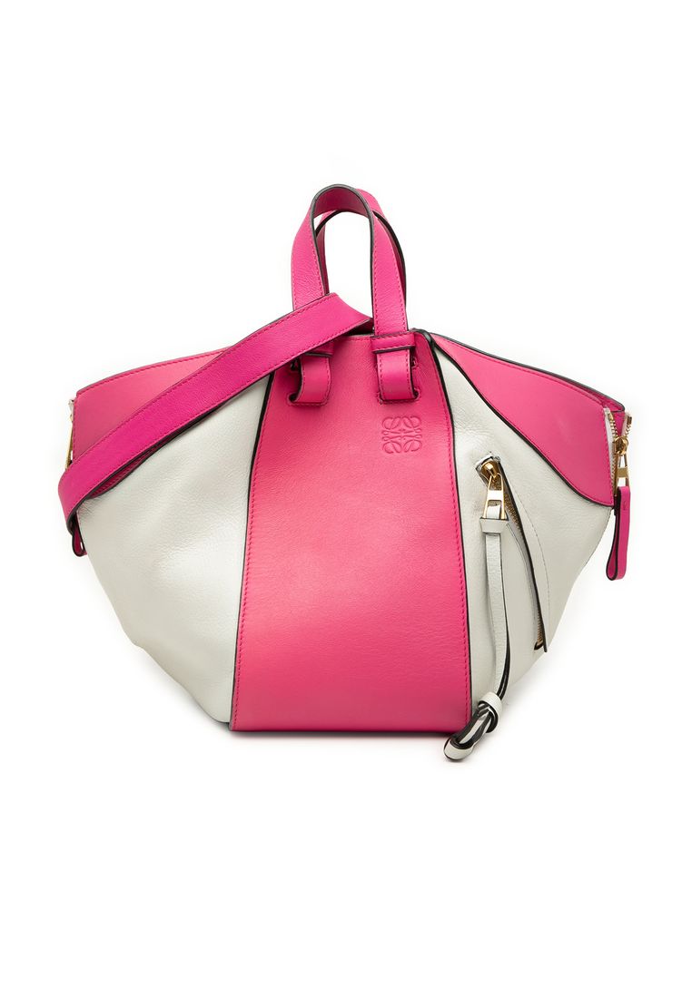 Loewe Pre-Loved Loewe Small Bicolor Calfskin Hammock Bag