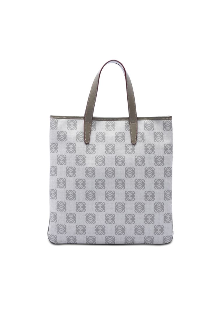 LOEWE Pre-Loved Loewe Anagram Coated Canvas Tote