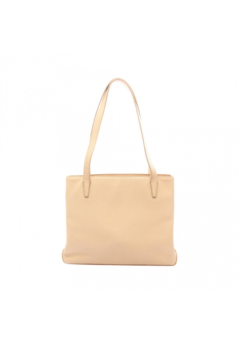LOEWE Pre-Loved LOEWE Shoulder bag tote bag leather beige