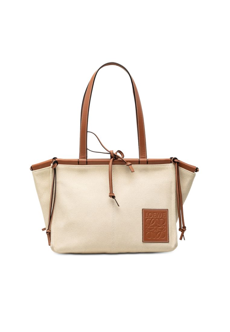 LOEWE Pre-Loved Loewe Small Canvas Cushion Tote