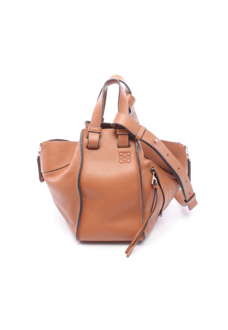 LOEWE Pre-Loved LOEWE HAMMOCK SMALL hammock Small Handbag leather Brown