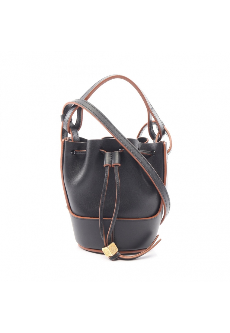 LOEWE Pre-Loved LOEWE balloon bag Nano 2WAY Shoulder bag leather black