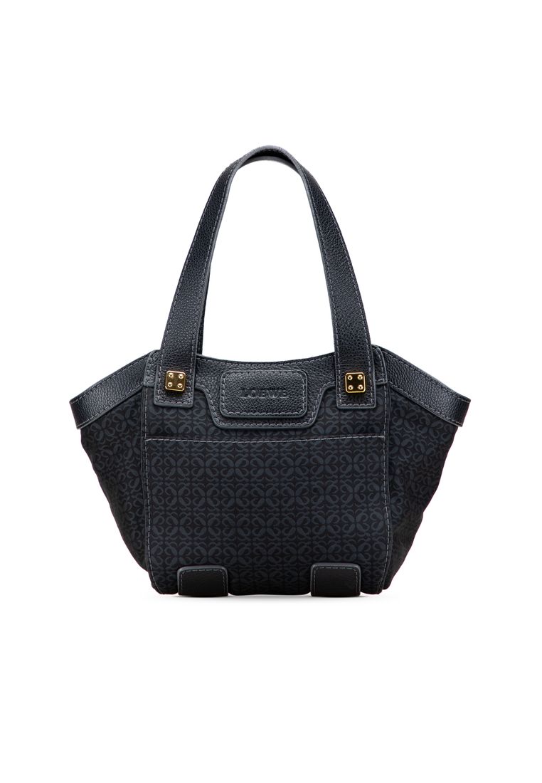 LOEWE Pre-Loved Loewe Anagram Canvas Tote