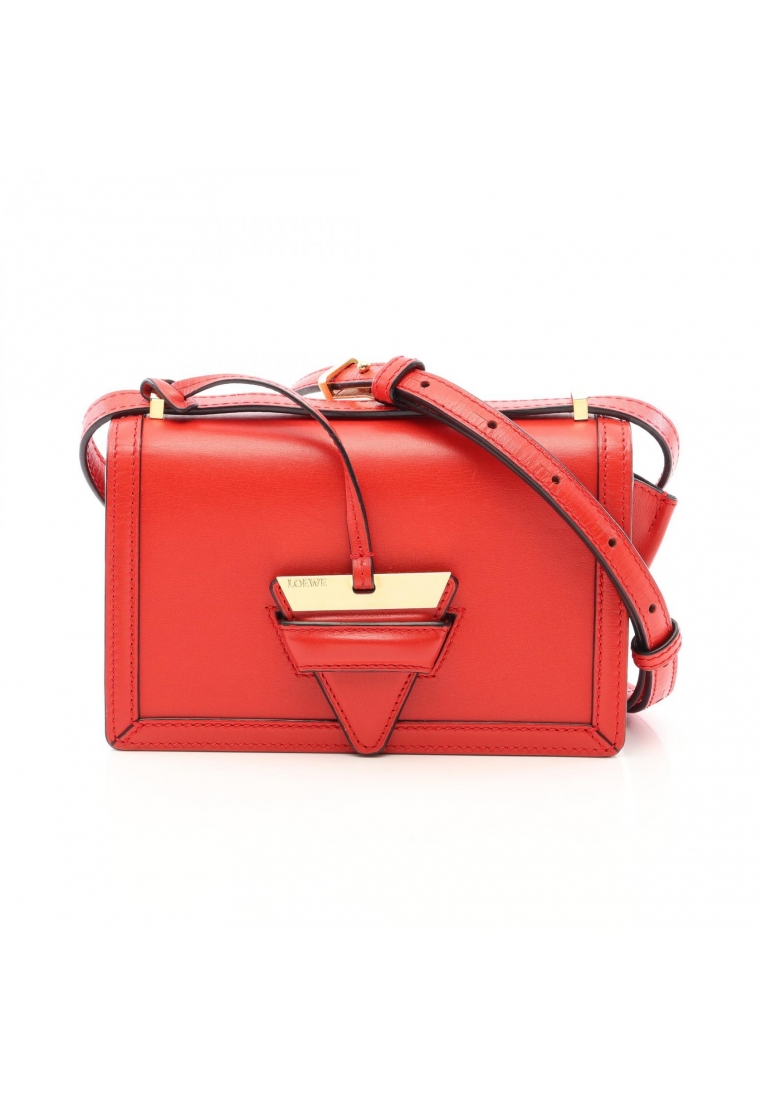 LOEWE Pre-Loved LOEWE Barcelona Shoulder bag Shoulder bag leather Red