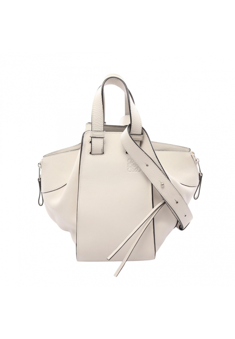 LOEWE Pre-Loved LOEWE hammock bag Small 2WAY Handbag leather white