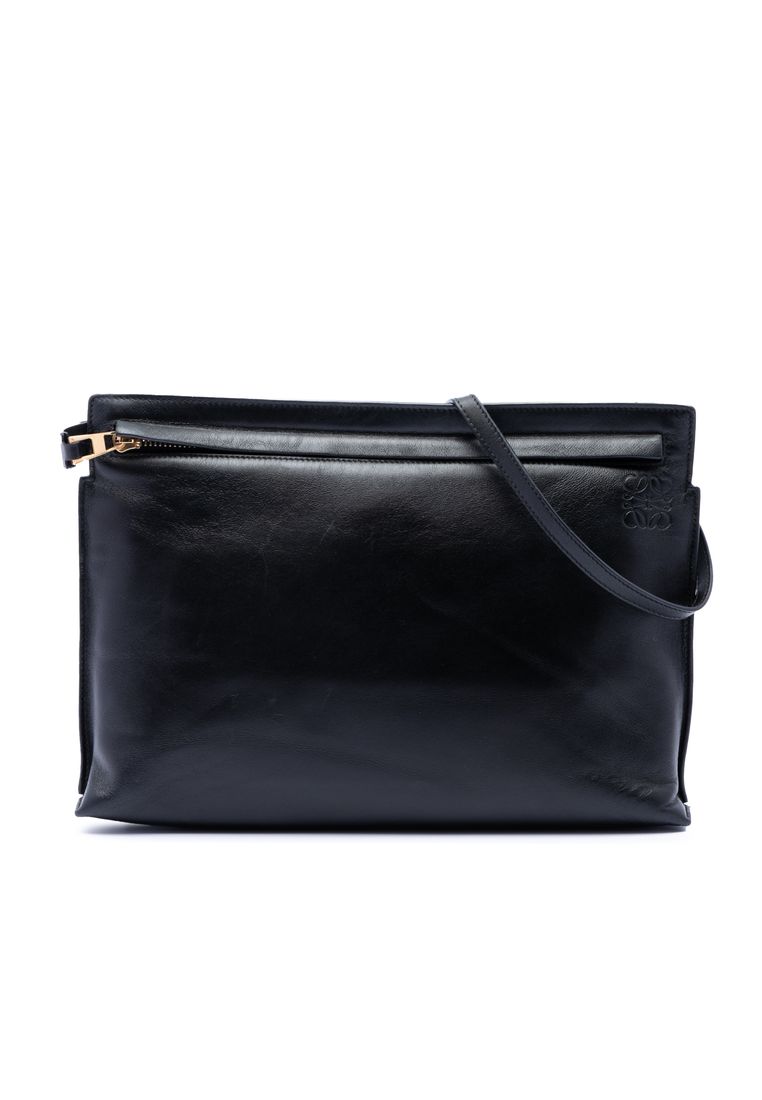 LOEWE Pre-Loved Loewe Nappa Anagram T Pouch Crossbody