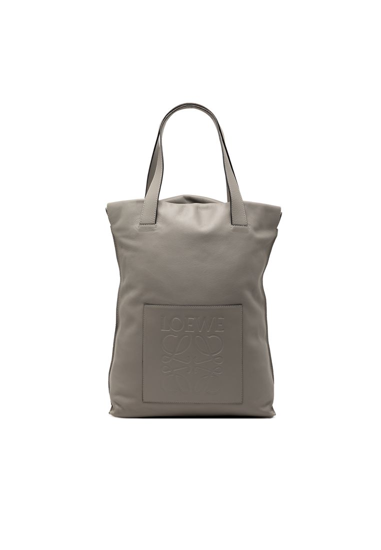 LOEWE Pre-Loved Loewe Leather Anagram Shopper Tote