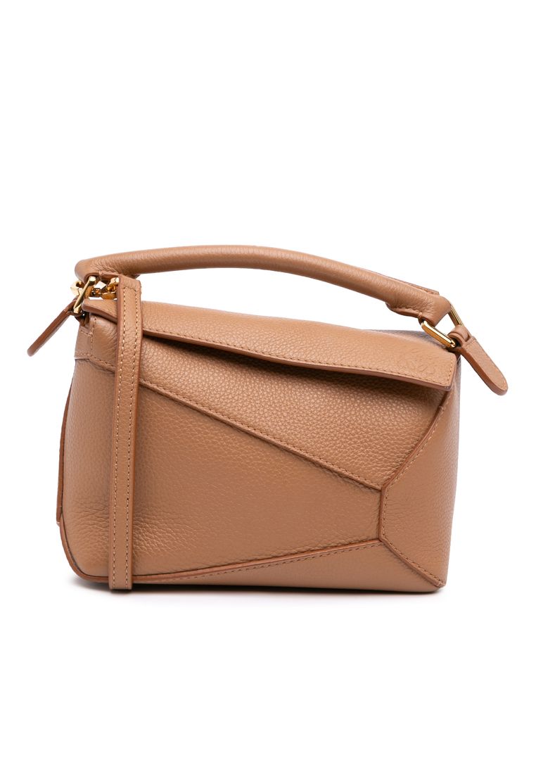 LOEWE Pre-Loved Loewe Mini Calfskin Puzzle Edge Satchel