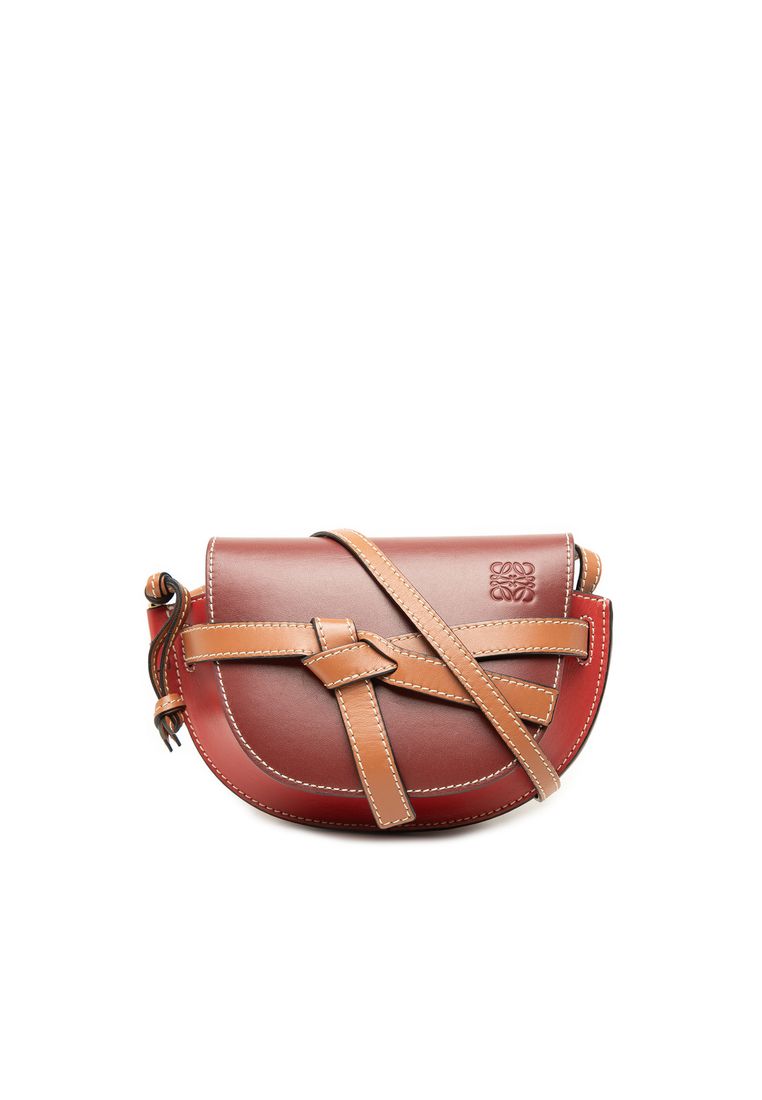 Loewe Pre-Loved Loewe Mini Tricolor Leather Gate Crossbody