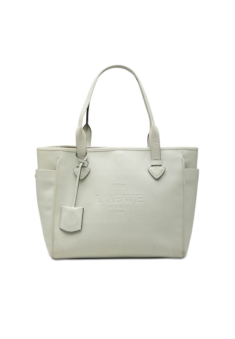 Loewe Pre-Loved Loewe Leather Heritage Tote