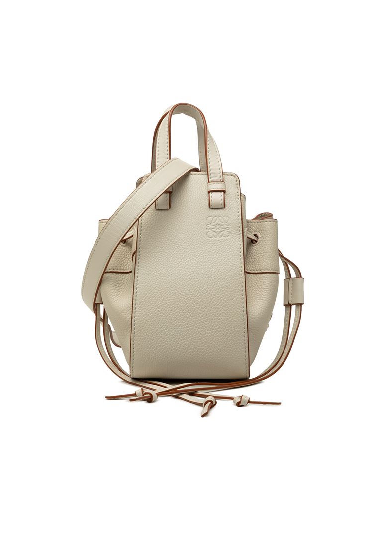 LOEWE Pre-Loved Loewe Mini Grained Calfskin Hammock Bag