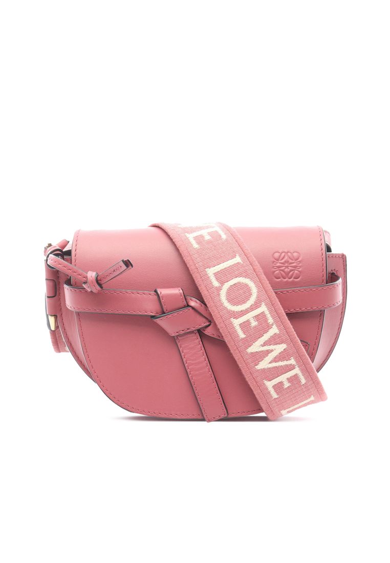 LOEWE Pre-Loved Loewe Mini Leather Gate Dual Bag