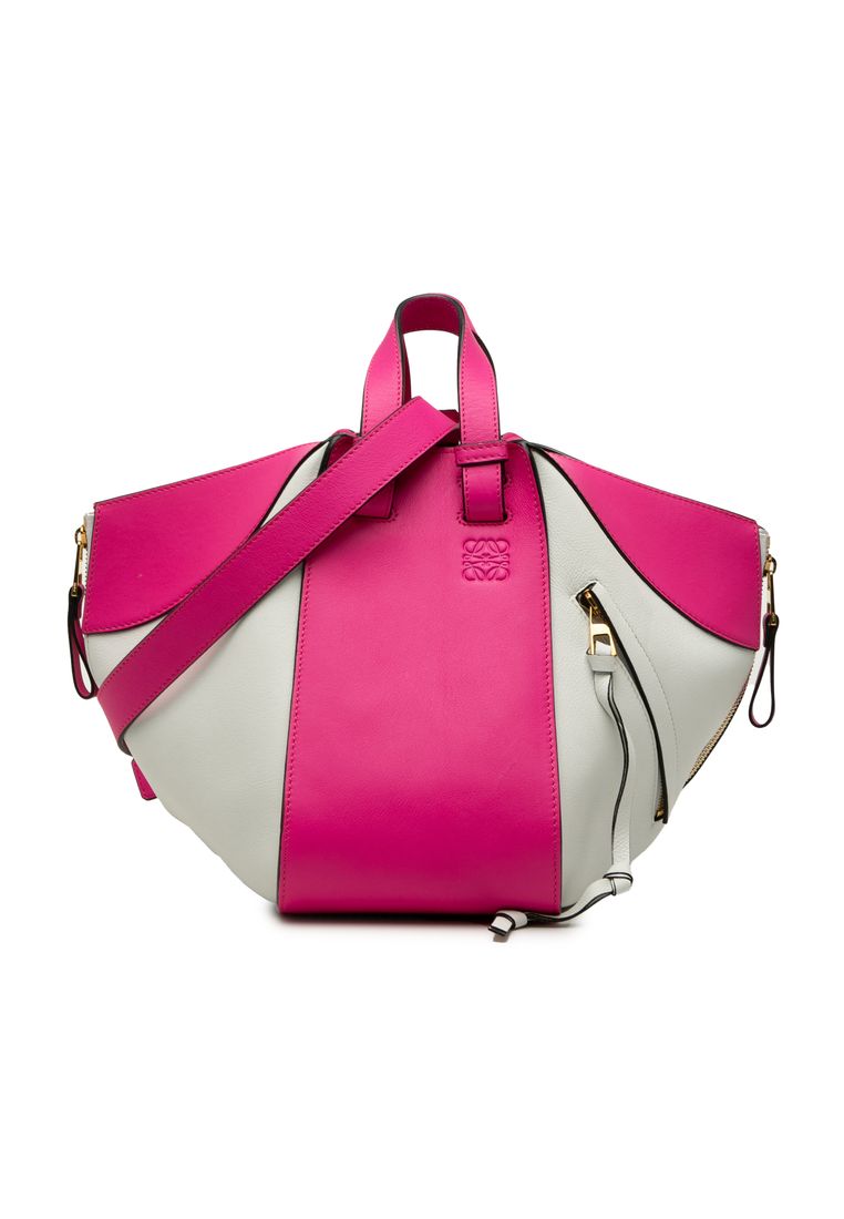 Loewe Pre-Loved Loewe Small Bicolor Calfskin Hammock Bag