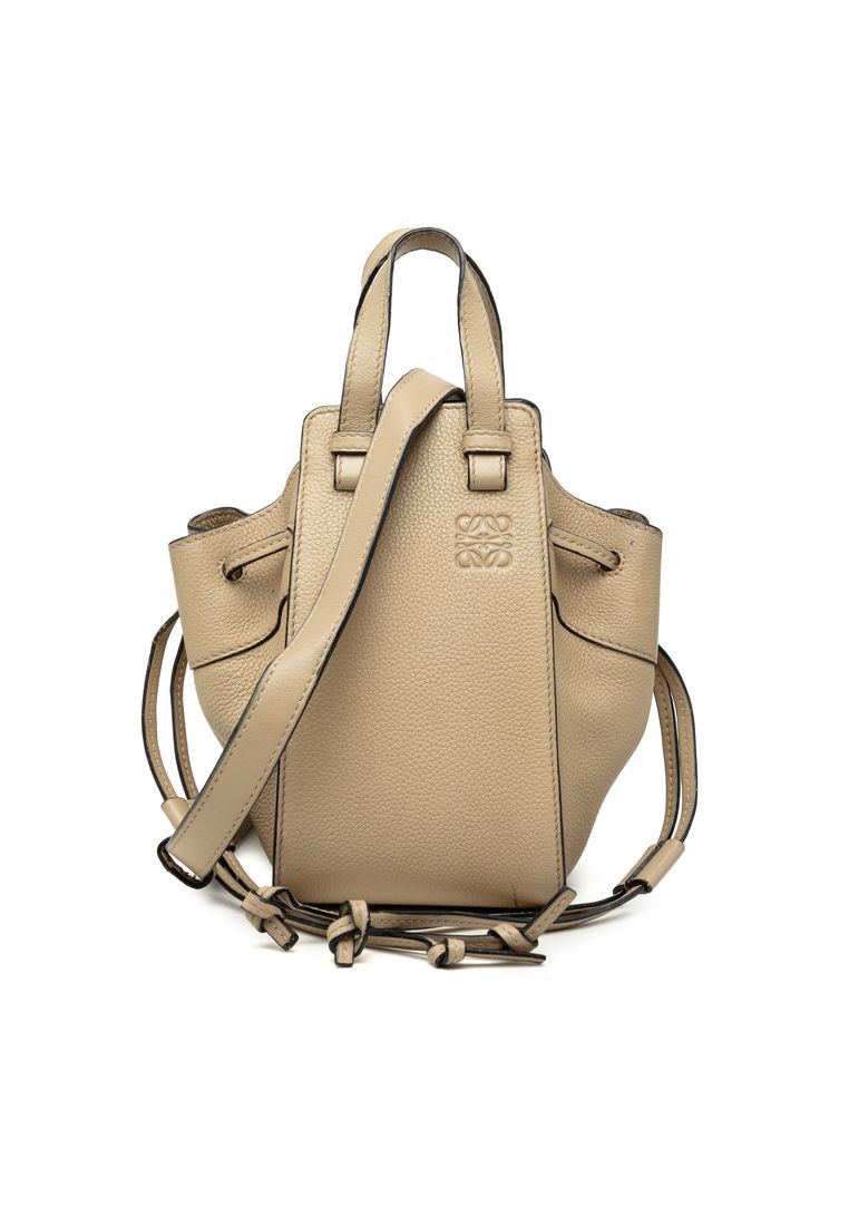 Loewe Pre-Loved Loewe Mini Grained Calfskin Drawstring Hammock Bag