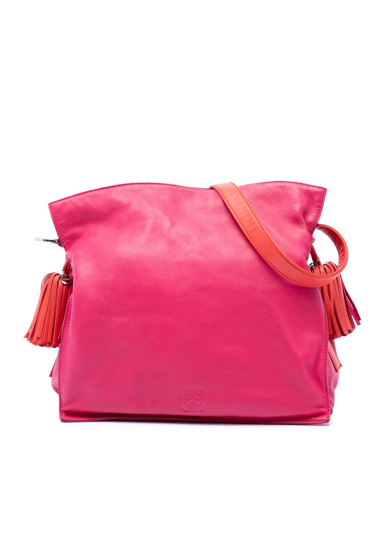 LOEWE Pre-Loved Loewe Bicolor Nappa Flamenco Tassel 30 Crossbody