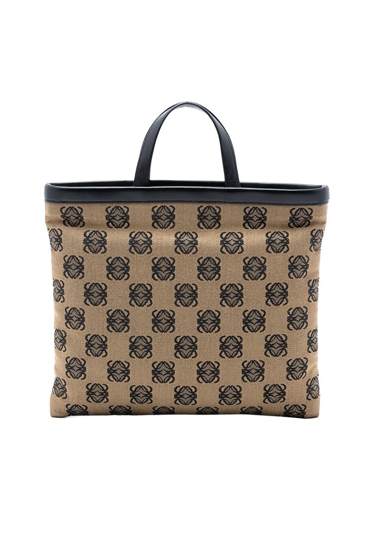 LOEWE Pre-Loved Loewe Anagram Canvas Tote