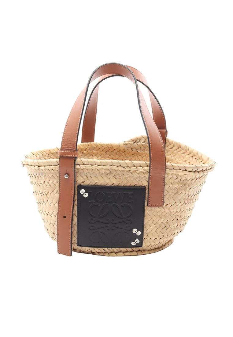 LOEWE Pre-Loved Loewe Studio Ghibli My Neighbor Totoro Small Raffia Dust Bunnies Basket Tote