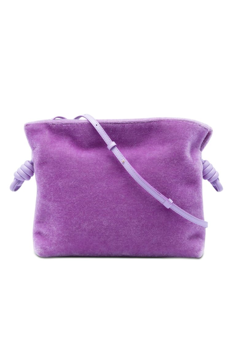 LOEWE Pre-Loved Loewe Medium Mohair Flamenco Knot Clutch