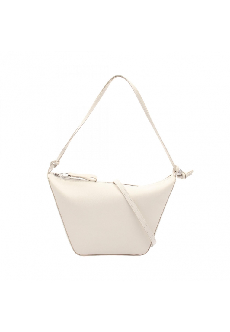 LOEWE Pre-Loved LOEWE hammock hobo bag mini 2WAY one shoulder bag leather off white