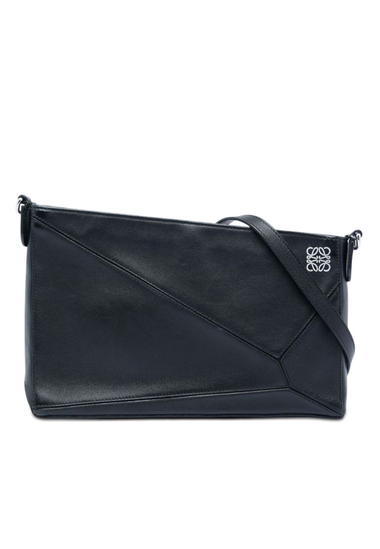 LOEWE Pre-Loved Loewe Leather Puzzle Pochette