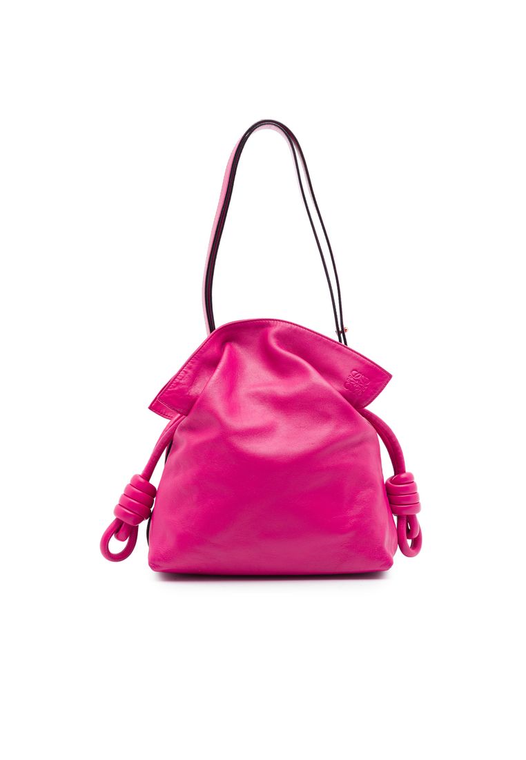 LOEWE Pre-Loved Loewe Medium Nappa Flamenco Knot Shoulder Bag