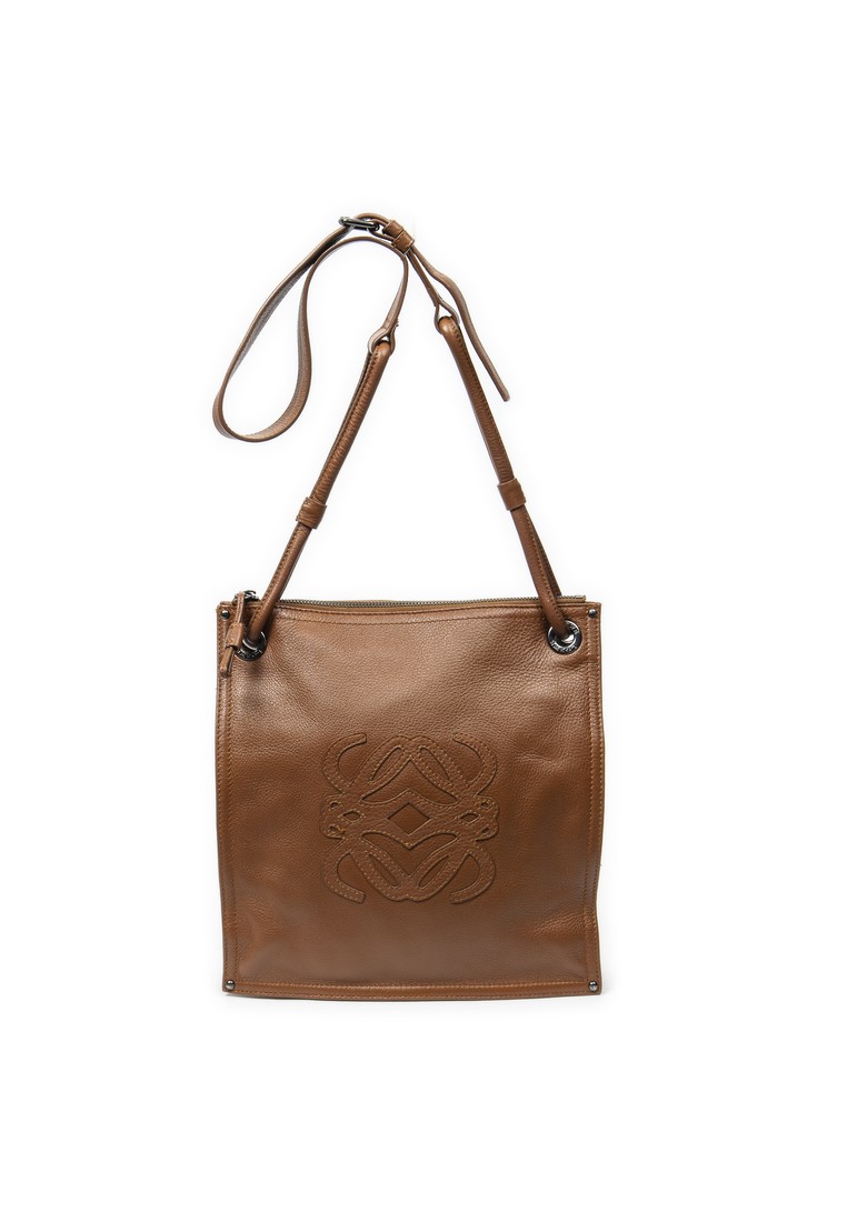 LOEWE Pre-Loved Vintage Anagram Flat Crossbody