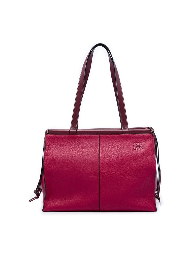 LOEWE Pre-Loved Loewe Medium Leather Cushion Tote