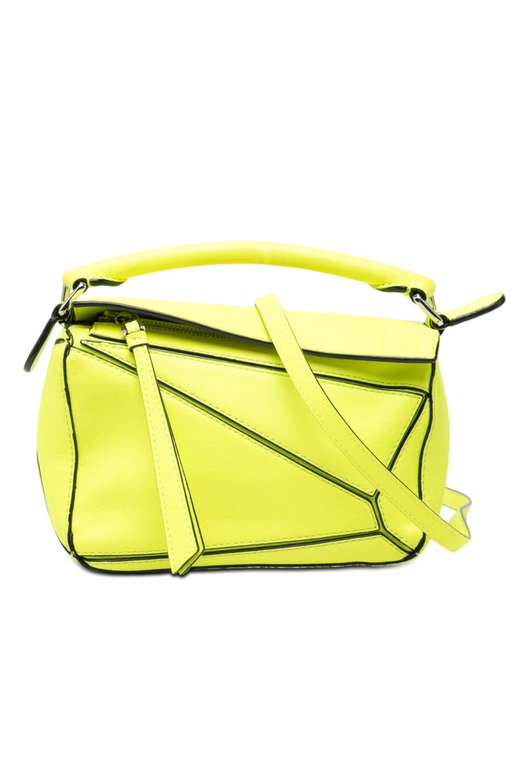 Loewe Pre-Loved Loewe Mini Calfskin Puzzle Satchel